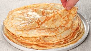 Amazing Crepes At Home in 10 minutes! How to make the most delicious French pancakes! screenshot 5