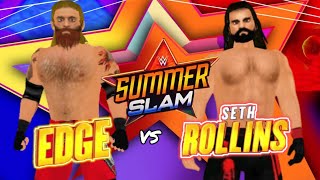 Wwe Edge Vs Seth Rollins Summerslam Match Wr3D 2K23 V5