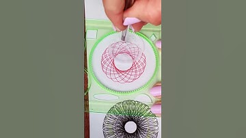 How many turns did the pen make? SPIROGRAPH ASMR