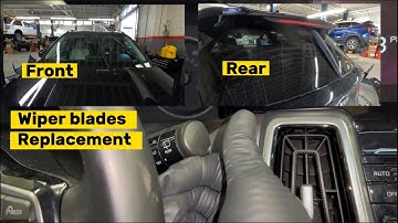 How to replace front and rear wiper blades on 21-23 KIA Sorento.