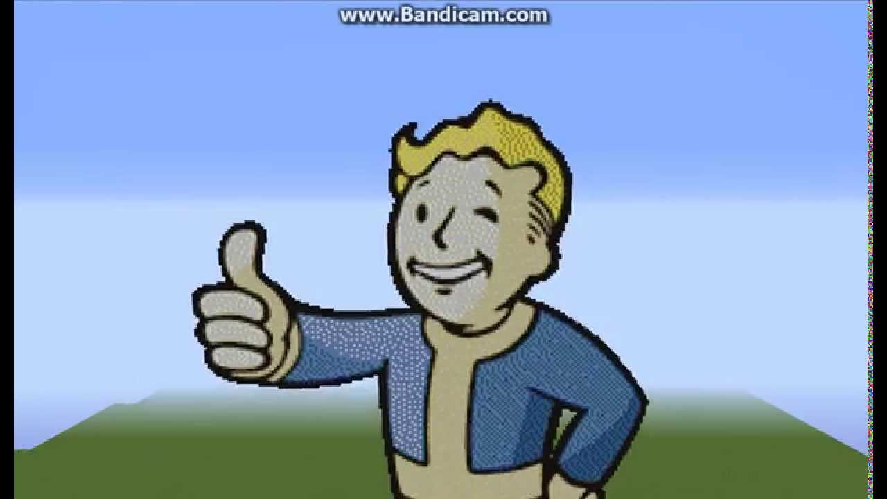 Pixel Art Vault Boy Fallout Youtube - roblox vault boy