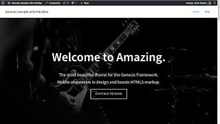 Add Parallax To Genesis Sample Theme