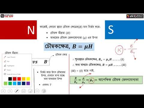 ১৩) অধ্যায় ৪ - চৌম্বক ভ্রামক, চুম্বকায়ন তীব্রতা, চুম্বকগ্রাহিতা [HSC] - ১৩) অধ্যায় ৪ - চৌম্বক ভ্রামক, চুম্বকায়ন তীব্রতা, চুম্বকগ্রাহিতা [HSC]