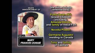 Mary Frances Donaie ~ Long Obituary