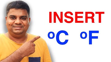 How To Insert Degree Symbol In Google Slides - [ ℃ and ℉ Sign ]