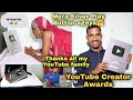 Mera Silver Play Button ageya YouTube Creator Awards | silver play button unboxing  Dj truck Thankas