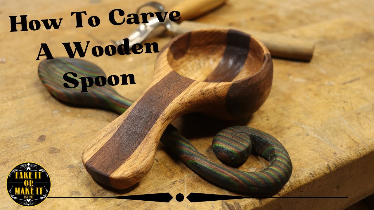 How To Carve A Wooden Spoon ( Using Hand Tools and Power Tools ) - YouTube