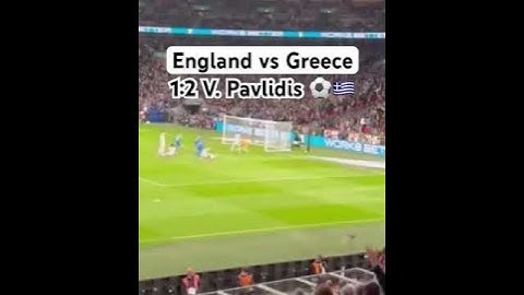 England vs Greece 1:2 V. Pavlidis #football #goal  #england #greece #wembley #nationsleague