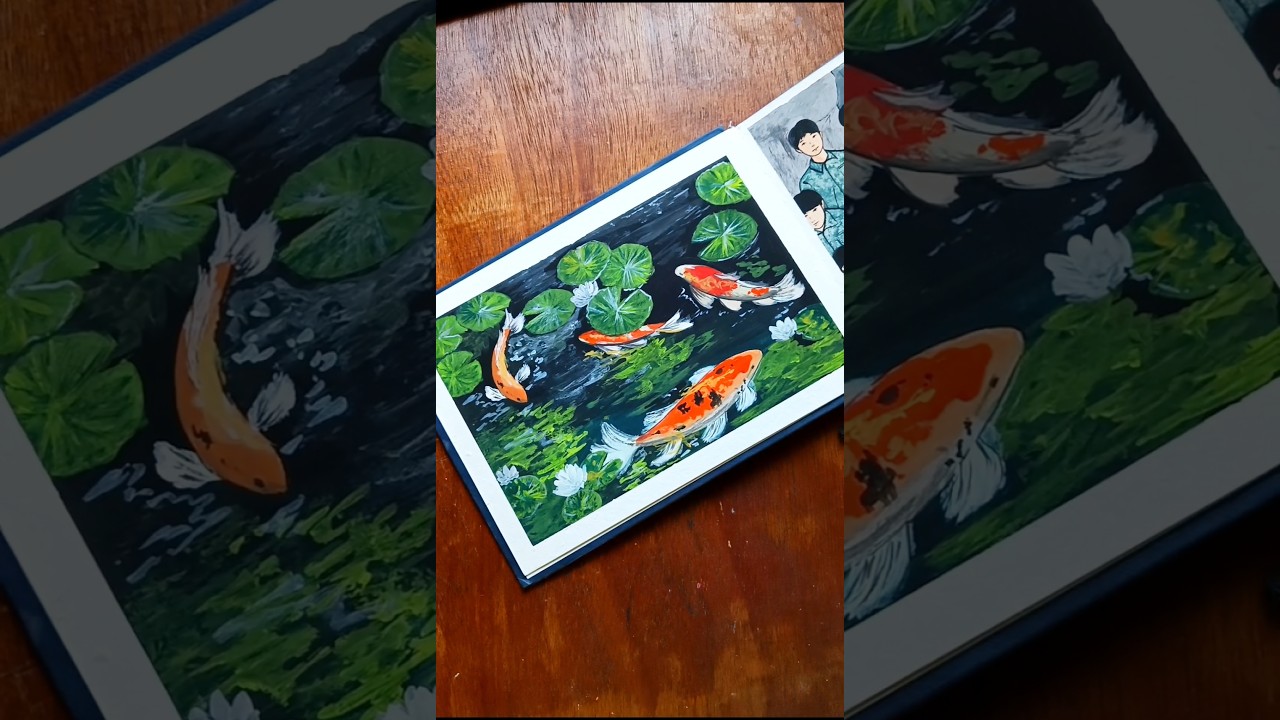 koi fish painting 💫