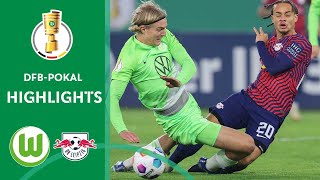 Title defender RB Leipzig is out | VfL Wolfsburg vs. RB Leipzig 1-0 | Highlights | DFB-Pokal - Rd 2