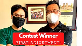 CONTEST WINNER'S FIRST CHIROPRACTIC ADJUSTMENT |  Metro Manila Chiropractor Dr. Kim Khauv
