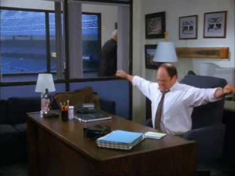 Seinfeld - George sleeping under his desk 
