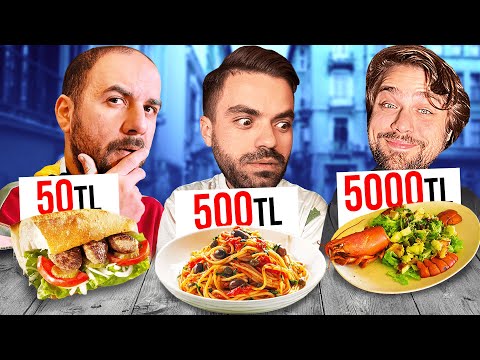 50TL vs 500TL vs 5000TL' lik Öğle Yemeği - BİTİRMEK ZORUNDASIN