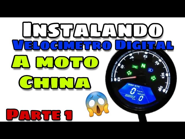 Como instalar velocimetro digital a moto china, Parte 1