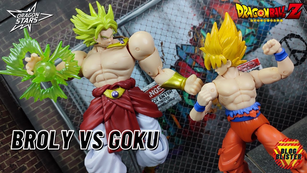 Figurine Super Saiyan Goku vs Super Saiyan Broly DRAGON BALL : le