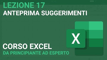 Suggerimenti anteprima - EXCEL TUTORIAL ITALIANO 17