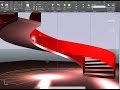 Floating circular concrete staircase in five minutes - Architecture - AutoCAD