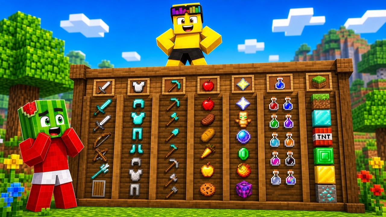 CHOOSE ONE, TWO OR THREE in Minecraft