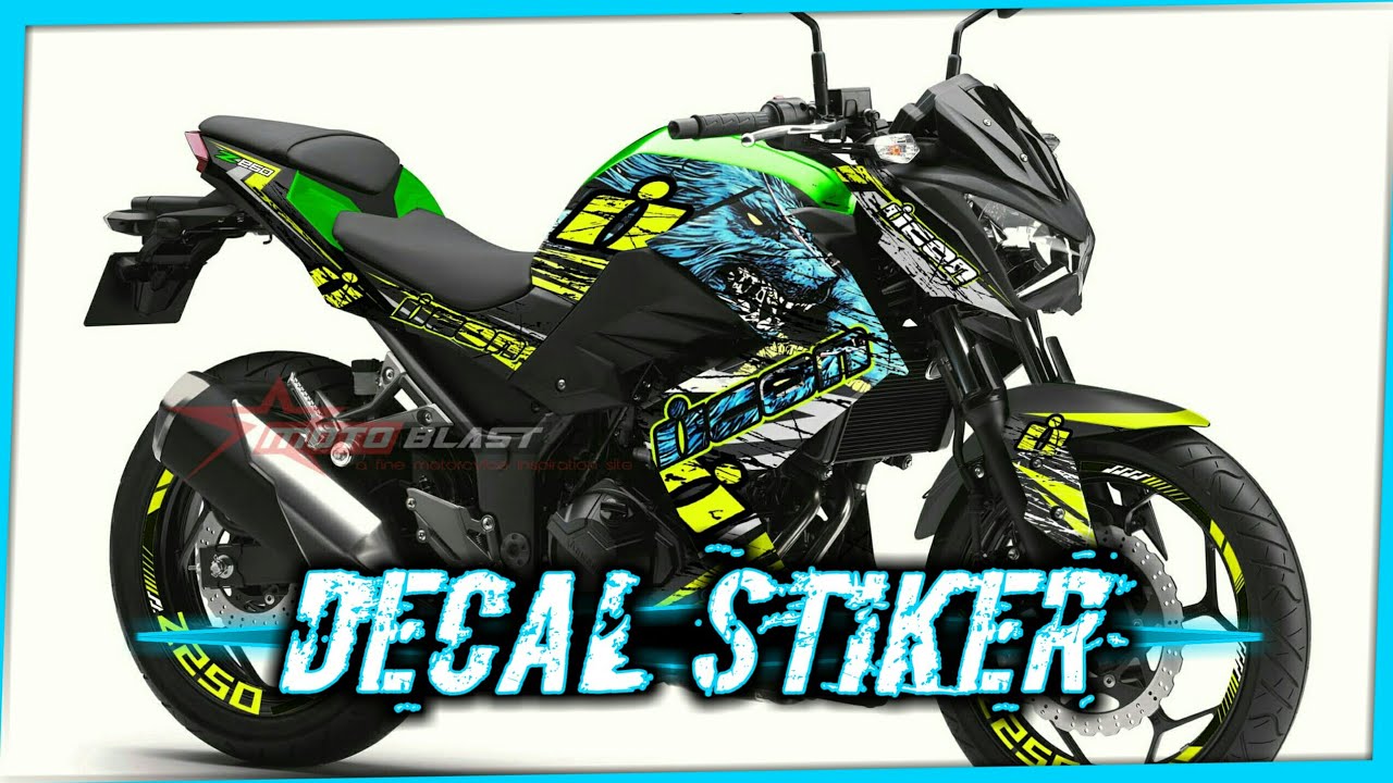 Kumpulan Modifikasi Decal Stiker  Kawasaki  Ninja Z250  YouTube