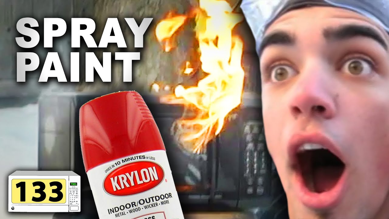 Microwave Spray Paint (133) YouTube
