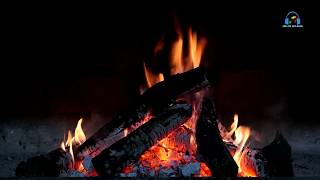 The noise of a burning fire. White noise for relaxation, meditation and sleep.