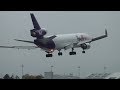 FedEx MD-11 [N593FE] Landing Portland Airport (PDX)