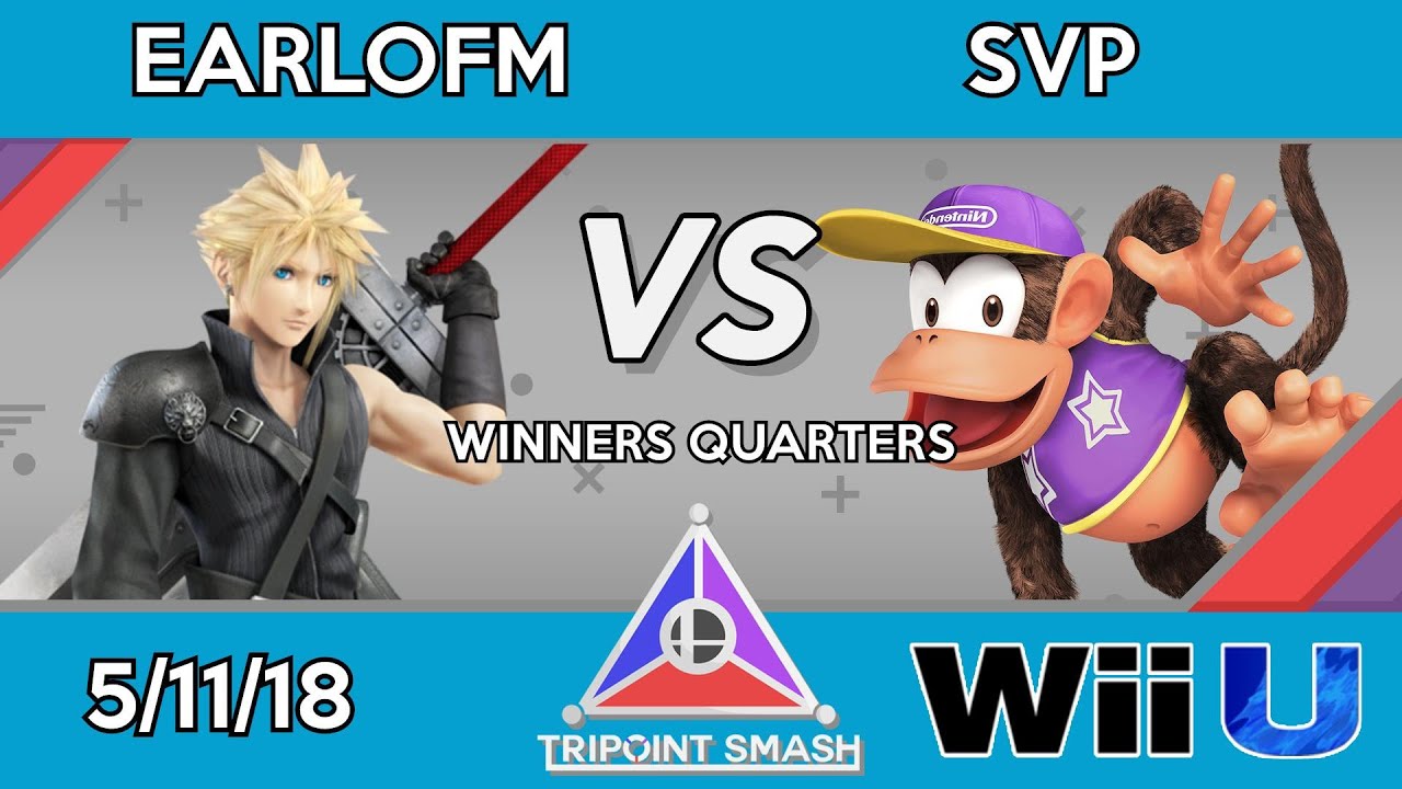 Tripoint Smash 11 - Winners Quarters - EarlofM (Cloud) Vs. SVP (Diddy Kong) - YouTube