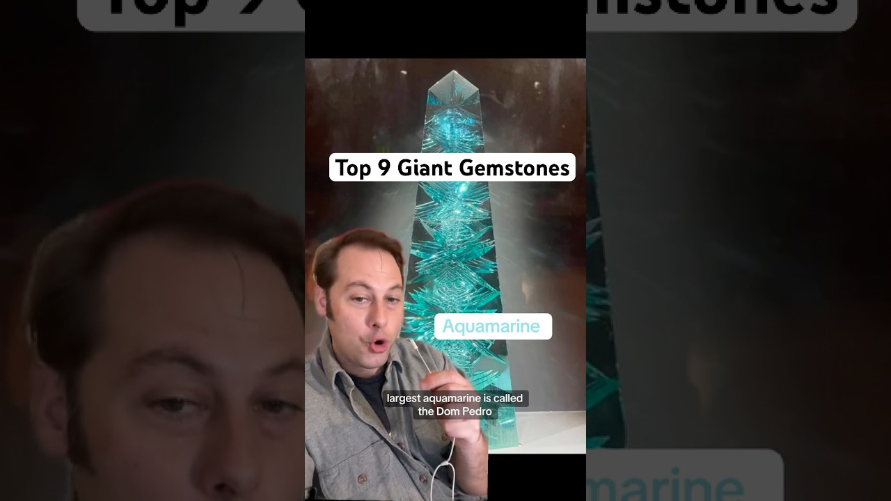 Top 9 Giant Gemstones #top10 #sapphire #diamond #topaz #opal #amethyst #geode #crystals #gemstones
