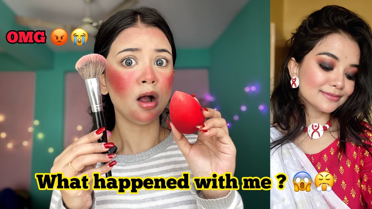 Weird Makeup Hack 😱🤮😡 GRWM For Saraswati Puja Super Affordable