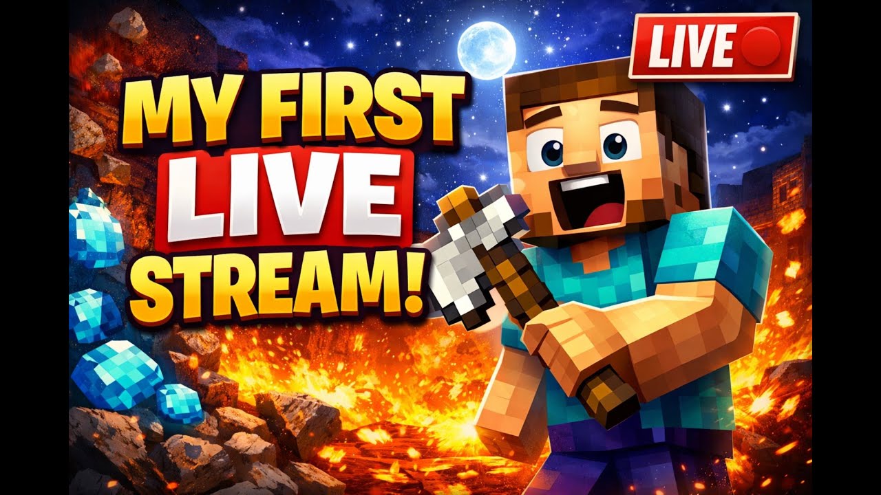 LIVE NOW 🔴 First Stream Ever | Minecraft Gameplay - YouTube