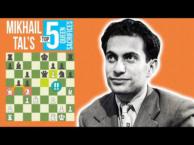 Mikhail Tal's Clockwork Queen Sacrifice - Toran vs. Tal, 1961 