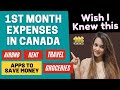 FIRST MONTH EXPENSE IN CANADA | Life in Canada | New Immigrant Story | Canada Stories