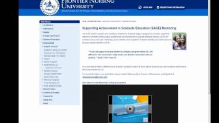 Frontier Nursing University Student Support Services