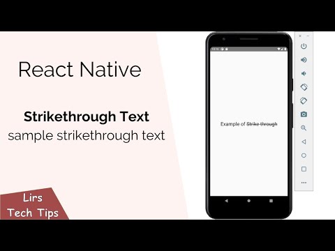 React Native: Strikethrough Text