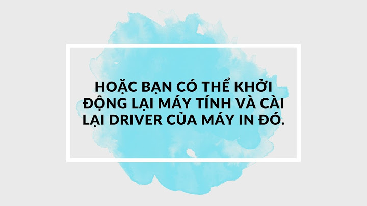 Máy in 3351 bị lỗi in không được năm 2024