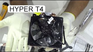 UNBOXING COOLER MASTER HYPER T4 RR-T4-18PK-R1 PROCESSOR FAN
