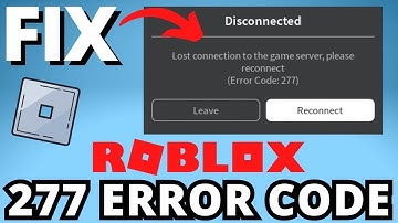 How To Fix Error 277 On Roblox ✅ Fix "Please Check Your Internet Connection" (Fix Connection Error)