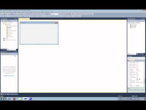 Visual Studio- Creating a Data Base