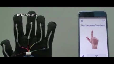 Glove translates sign language into speech