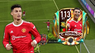 CRISTIANO RONALDO 113 RATED REVIEW!!! GOAL SCORING MACHINE!! FIFA MOBILE 21