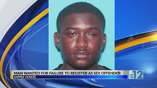 Man wanted for failure to register as sex offender in Jones County