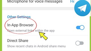 Telegram | In-App Browser Setting screenshot 4