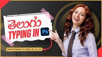 How to type Telugu in Photoshop || how to Add Telugu fonts in photoshop