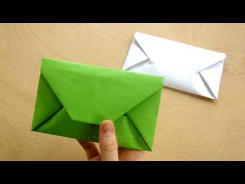 Origami Briefumschlag Falten Einfaches Diy Kuvert Basteln Mit Papier Din Youtube