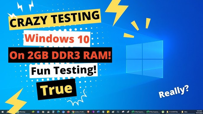 Easily Run Windows 10 With 3GB Ram! - YouTube