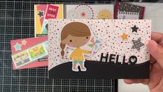 10 cards using Doodlebug Designs Fun at the Park paper pad with Sintang Mayumi & CraftyMamaDiaries