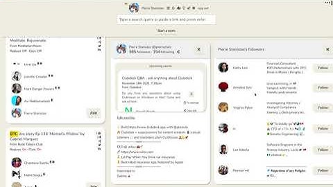 Clubdeck app demo - Clubhouse for your Mac or PC