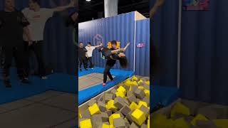 Watch This Teen Jump Around A🤣🥱Fun Park Trampoline #Vlog  #Trendingvideo #Shortvideo