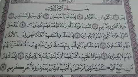 سورة يس بصوت ماهر المعيقلي مكرره 7مرات