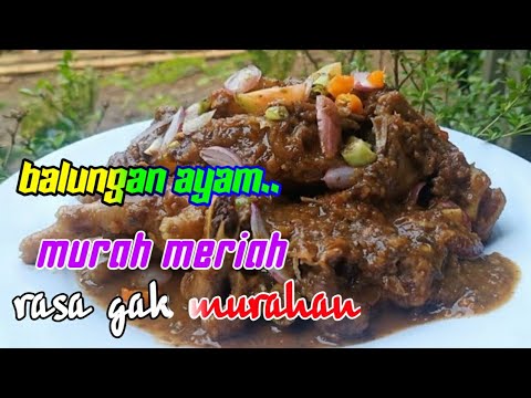 Masak Balungan Ayam Bumbu Kacang